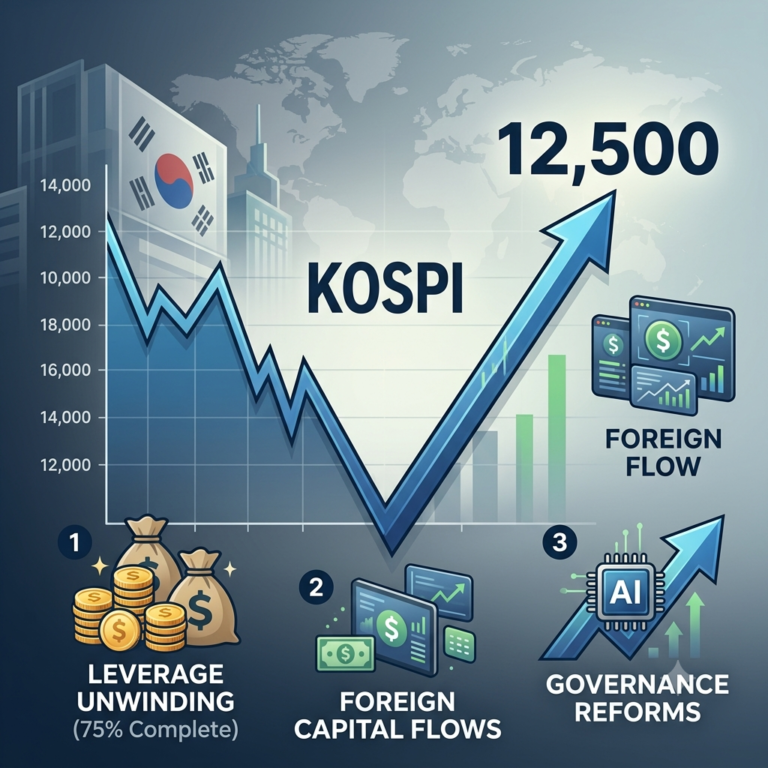 JPMorgan Sees KOSPI Rebound to 12,500 After Market Washout